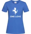 Жіноча футболка Ferrari one love Яскраво-синій фото