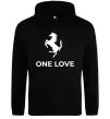 Женская толстовка (худи) Ferrari one love Черный фото