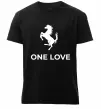 Мужская премиум футболка Ferrari one love Черный Мужская премиум футболка Ferrari one love Черный фото