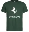 Мужская футболка Ferrari one love Темно-зеленый фото