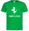 Мужская футболка Ferrari one love Зеленый фото