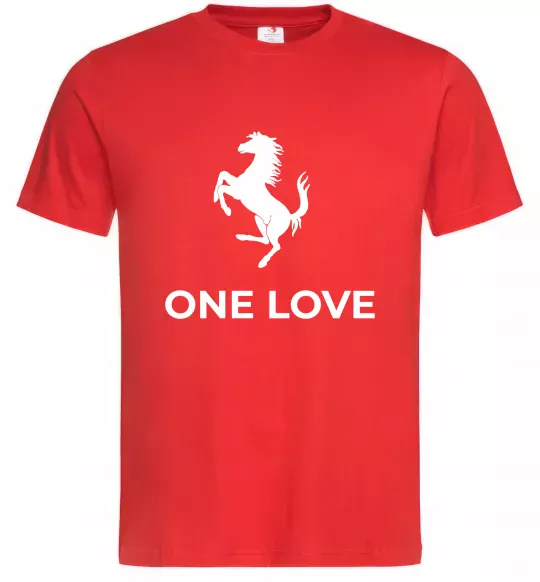 Мужская футболка Ferrari one love Красный фото