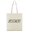 Еко-сумка Fiat напис Бежевий фото