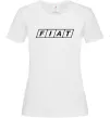 Женская футболка Fiat напис Белый фото