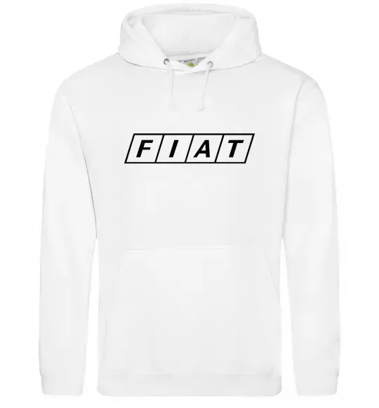 Женская толстовка (худи) Fiat напис Белый фото