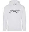Женская толстовка (худи) Fiat напис Серый меланж фото