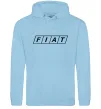 Жіноча толстовка (худі) Fiat напис Блакитний фото