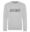 Свитшот Fiat напис Серый меланж фото