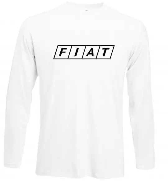 Лонгслів Fiat напис Білий фото