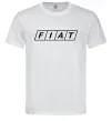 Мужская футболка Fiat напис Белый фото
