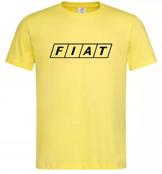 Мужская футболка Fiat напис Лимонный фото