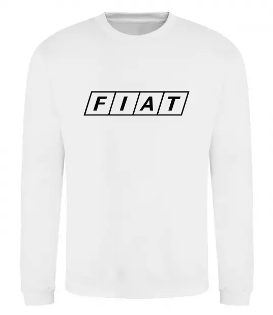 Світшот Fiat напис Білий фото
