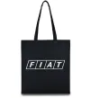 Еко-сумка Fiat напис Чорний фото