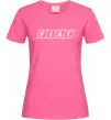 Женская футболка Fiat напис Ярко-розовый фото
