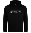 Мужская толстовка (худи) Fiat напис Черный Мужская толстовка (худи) Fiat напис Черный фото