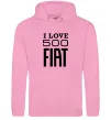 Мужская толстовка (худи) Love Fiat 500 Розовый Мужская толстовка (худи) Love Fiat 500 Розовый фото