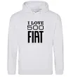 Чоловіча толстовка (худі) Love Fiat 500 Сірий меланж фото