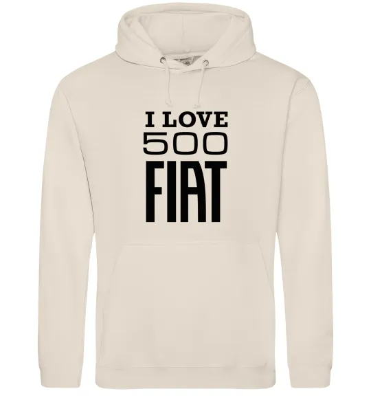Женская толстовка (худи) Love Fiat 500 Таш фото