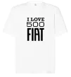 Футболка Оверсайз Love Fiat 500 Білий фото