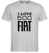 Чоловіча футболка Love Fiat 500 Сірий фото