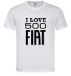 Чоловіча футболка Love Fiat 500 Білий фото