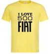 Чоловіча футболка Love Fiat 500 Лимонний фото