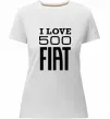Жіноча преміум футболка Love Fiat 500 Білий фото
