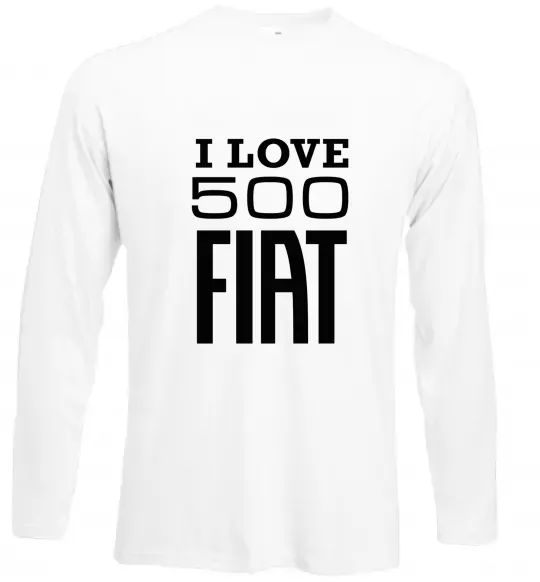 Лонгслів Love Fiat 500 Білий фото