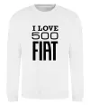 Світшот Love Fiat 500 Білий фото