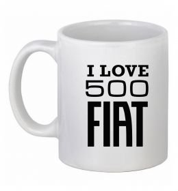 Чашка керамічна Love Fiat 500