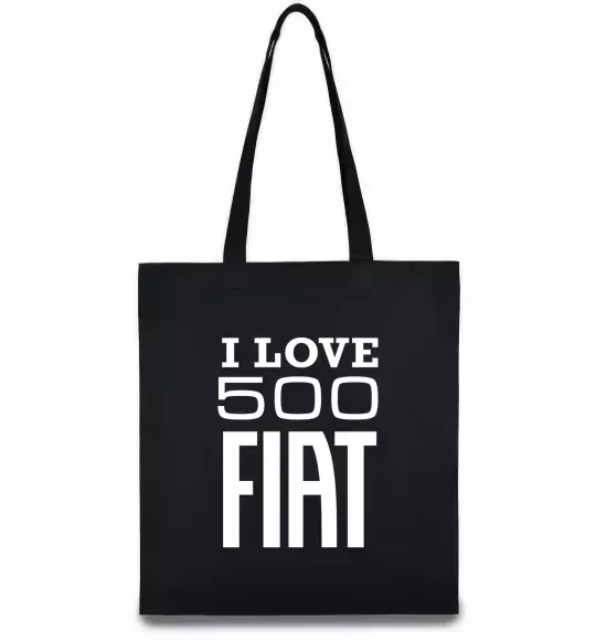 Еко-сумка Love Fiat 500 Чорний фото