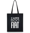 Еко-сумка Love Fiat 500 Чорний фото