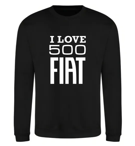 Свитшот Love Fiat 500 Черный фото