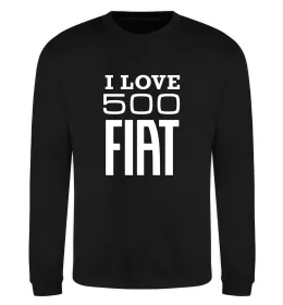 Свитшот Love Fiat 500 Черный фото