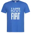 Чоловіча футболка Love Fiat 500 Яскраво-синій фото