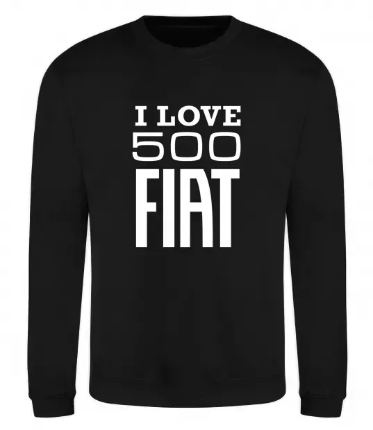 Світшот Love Fiat 500 Чорний фото