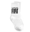 Шкарпетки I love my fiat Білий фото