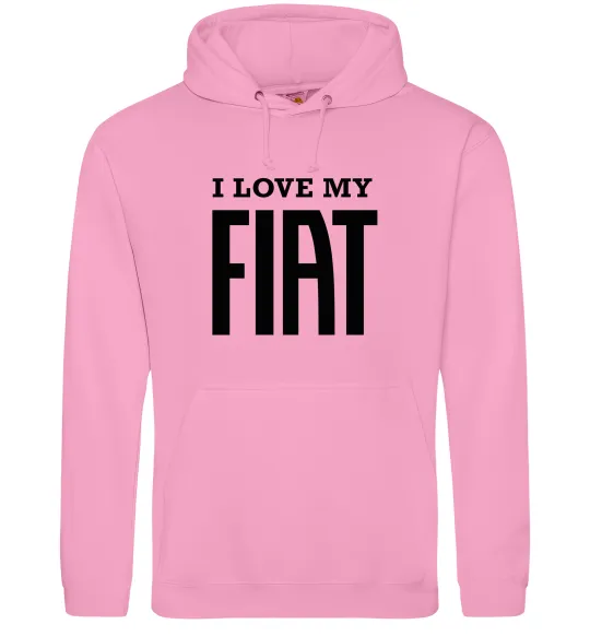 Жіноча толстовка (худі) I love my fiat Рожевий фото