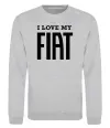 Світшот I love my fiat Сірий меланж Світшот I love my fiat Сірий меланж фото