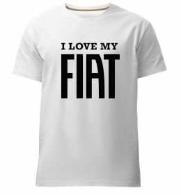 Чоловіча преміум футболка I love my fiat
