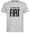 Чоловіча футболка I love my fiat Сірий фото