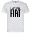 Чоловіча футболка I love my fiat Білий фото