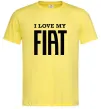 Чоловіча футболка I love my fiat Лимонний фото