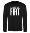 Свитшот I love my fiat Черный фото
