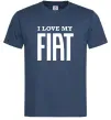 Чоловіча футболка I love my fiat Темно-синій фото