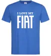 Чоловіча футболка I love my fiat Яскраво-синій фото