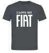 Чоловіча футболка I love my fiat Графіт фото