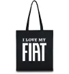 Эко-сумка I love my fiat Черный фото
