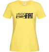 Женская футболка Fiat500 Лимонный фото