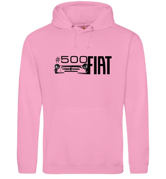 Женская толстовка (худи) Fiat500 Розовый фото